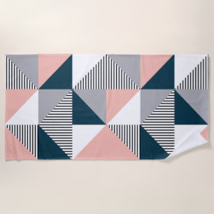 Abstrakte Farbgeometrie Strandtuch