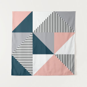 Abstrakte Farbgeometrie Wandteppich