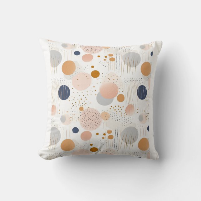 Abstrakte Farbgestaltung Blau und BraunFleece Blan Kissen (Vorderseite)