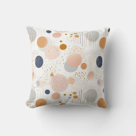 Abstrakte Farbgestaltung Blau und BraunFleece Blan Kissen