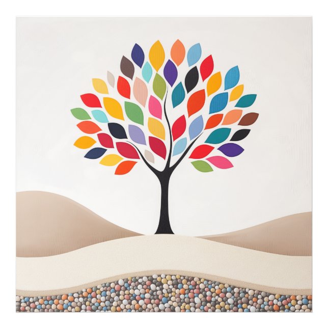 Abstrakte Farbgestaltung Fotodruck (Vorne)