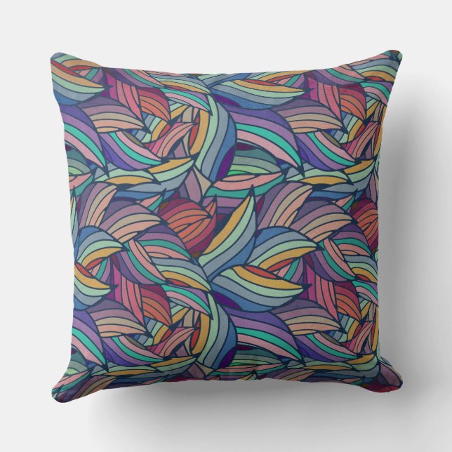 Abstrakte Farbgestaltung Kissen (Rückseite)