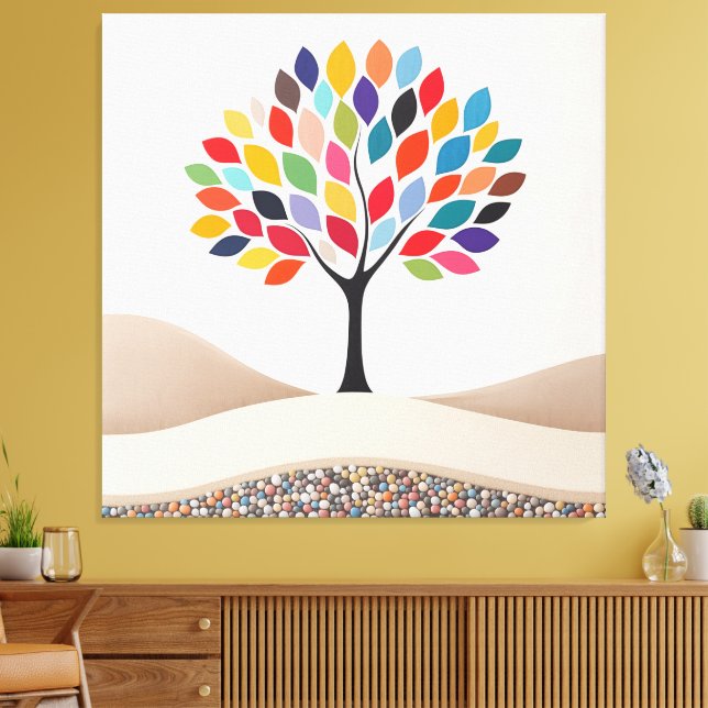 Abstrakte Farbgestaltung Leinwanddruck (Insitu (Wohnzimmer))