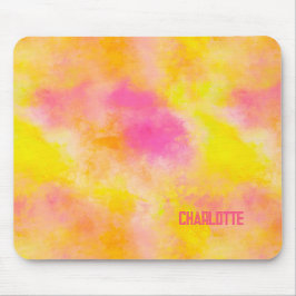 Abstrakte Farbglanz leuchtende Freude Personalisie Mousepad