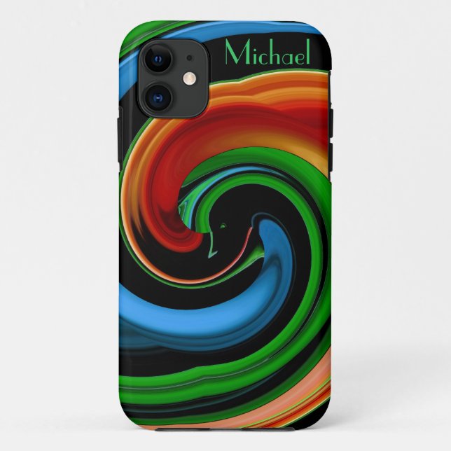 Abstrakte Farbige Cartoon Face iPhone 5 Fall Case-Mate iPhone Hülle (Rückseite)