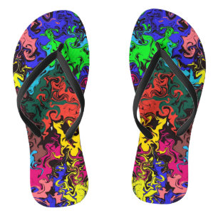 Abstrakte Farbige Drehung / Flip Flops