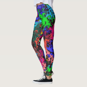 Abstrakte Farbige Drehung / Leggings