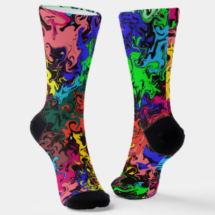 Abstrakte Farbige Drehung / Socken