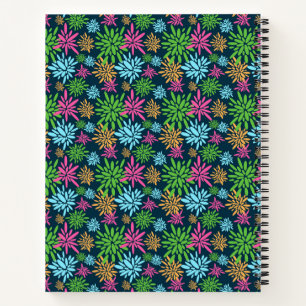 Abstrakte Farbige Fireworks Blume SpiralNotebook Notizbuch