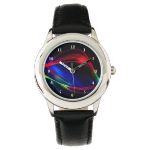 Abstrakte farbige Lights Watch Gift Armbanduhr