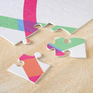 Abstrakte Farbige Linie Puzzle