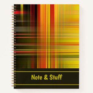 Abstrakte farbige Linien Notebook Notizbuch