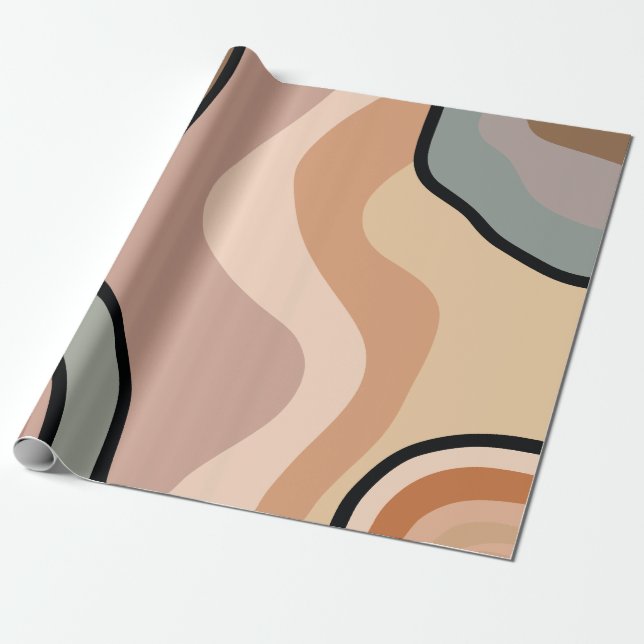 Abstrakte Farbigkeit Geschenkpapier (Ungerollt)