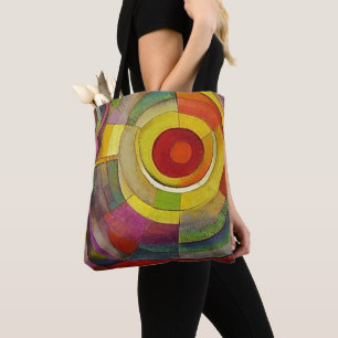 Abstrakte Farbkreise Fine Art-Tasche
