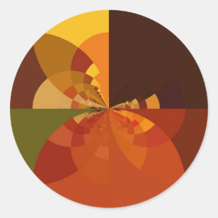 Abstrakte Farbkunst - Design Runder Aufkleber