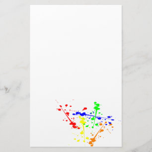 Abstrakte Farbkunst Paint splash Briefpapier