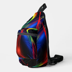Abstrakte Farblichter Crossbody Bag