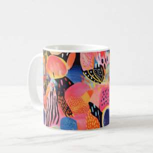 Abstrakte Farbmuster Kaffeetasse
