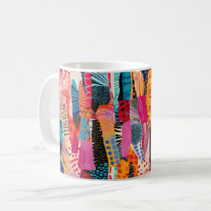 Abstrakte Farbmuster Kaffeetasse