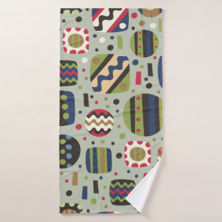 abstrakte Farbmuster Textilien, Inneneinrichtung Badehandtuch