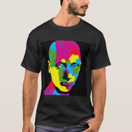 Abstrakte Farbschräge mit moderner Ausdruckskunst T-Shirt