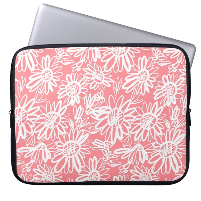 Abstrakte Farbskizze, monochrome Muster Laptopschutzhülle (Vorderseite)