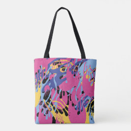 Abstrakte Farbspritzer Gelb Blau Pink Modern.