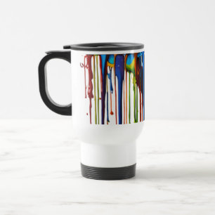 Abstrakte Farbspritzer Reise-/Pendler-Tasse - 15 o Reisebecher