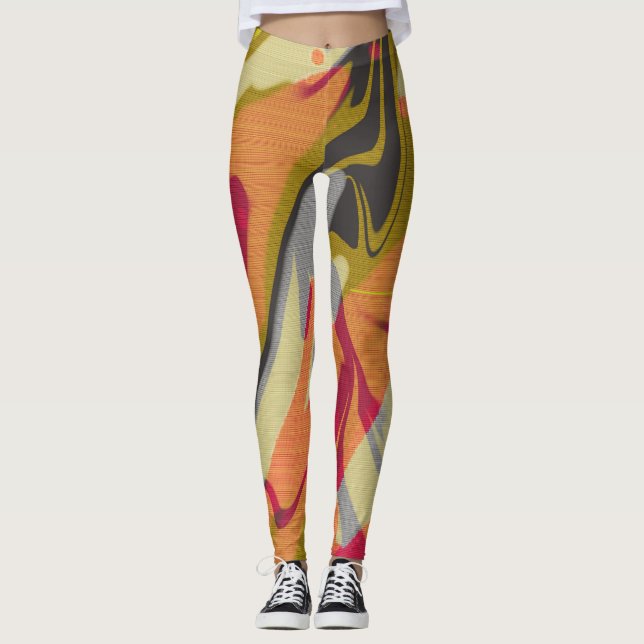 abstrakte Farbstoffe spritzen Wasserfarben Leggings (Vorderseite)