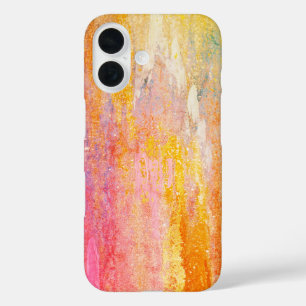 Abstrakte Farbstreifen iPhone 16 Hülle