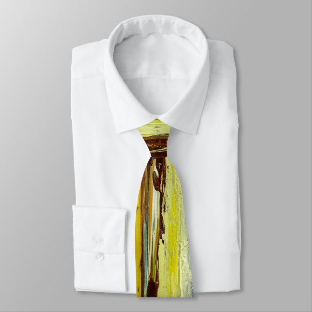 Abstrakte Farbstreifen Krawatte (Gebunden)