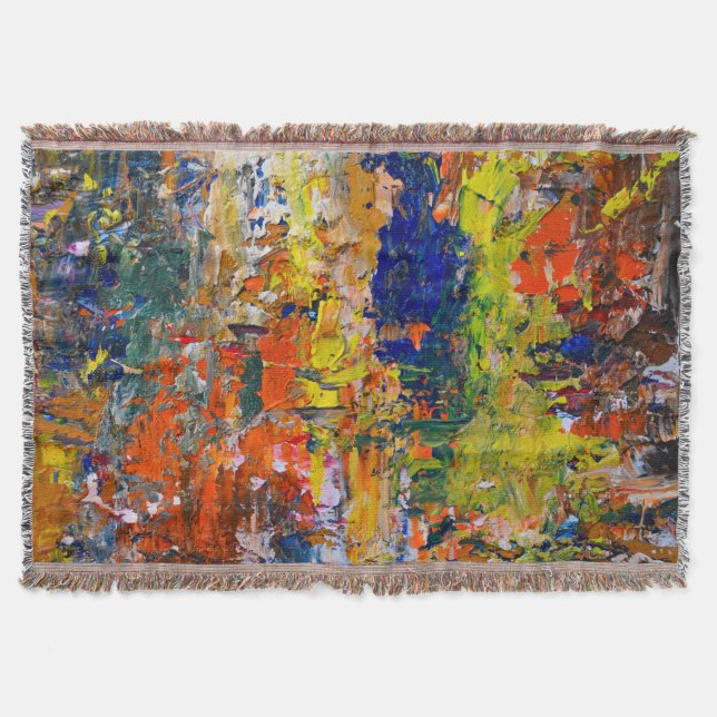 Abstrakte Farbstriche von der Palette des Künstler Decke (Vorderseite)