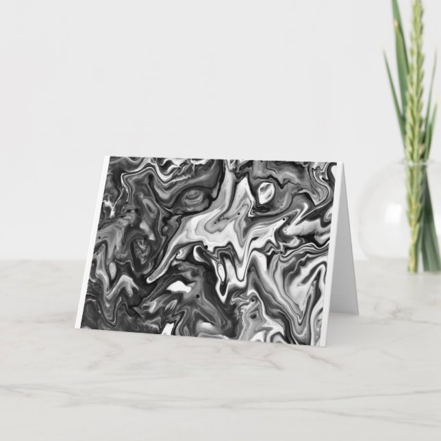 Abstrakte Farbstudie 132 / Noir, Karte (Vorderseite)