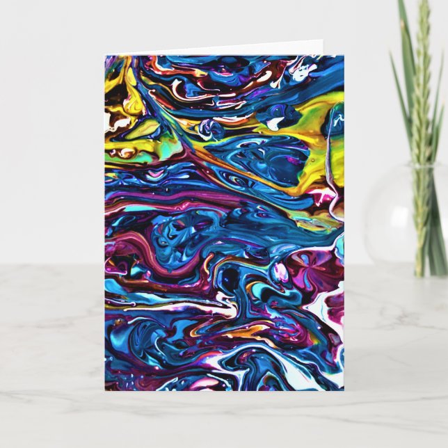 Abstrakte Farbstudie 150, Karte (Vorderseite)