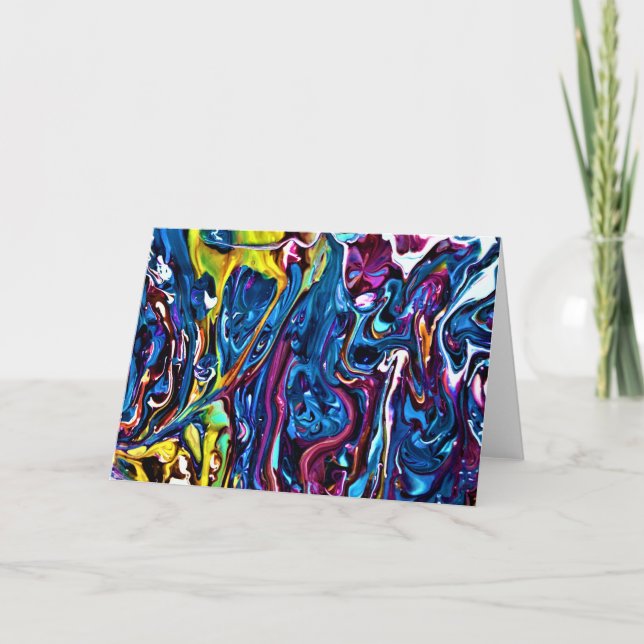 Abstrakte Farbstudie 150, Karte (Vorderseite)