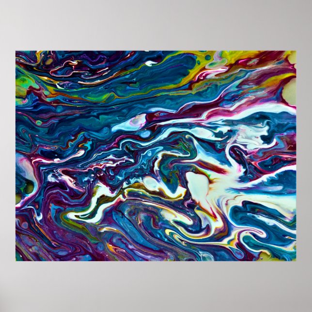 Abstrakte Farbstudie 151, Poster (Vorne)