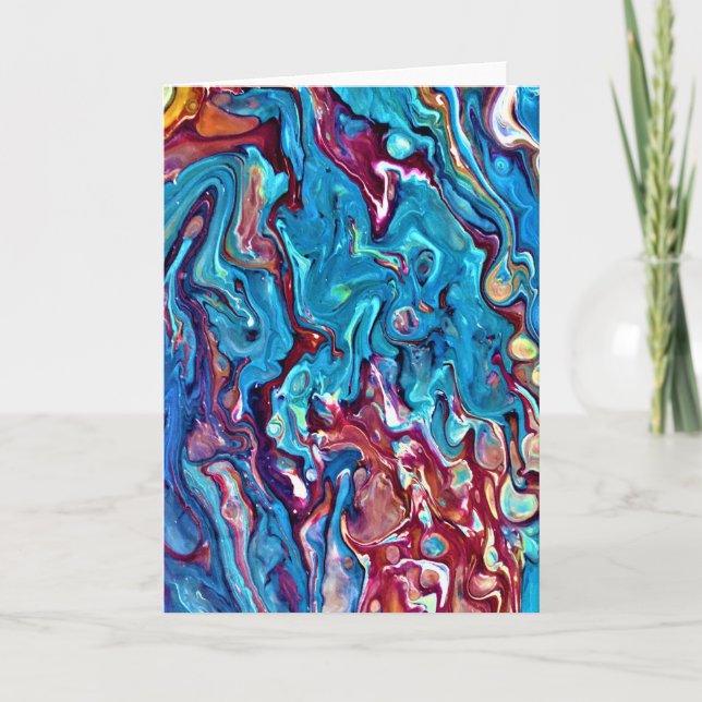 Abstrakte Farbstudie 152, Karte (Vorderseite)