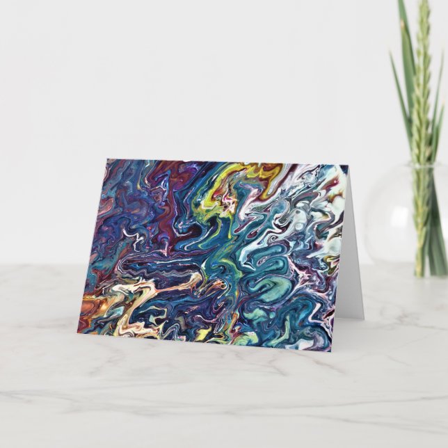 Abstrakte Farbstudie 155, Karte (Vorderseite)