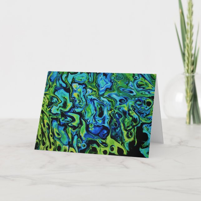 Abstrakte Farbstudie 163, Karte (Vorderseite)