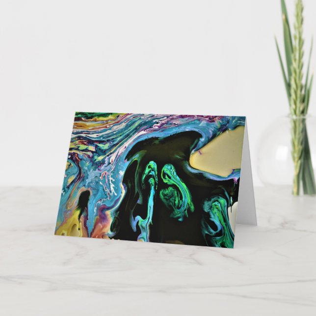 Abstrakte Farbstudie 166, Karte (Vorderseite)