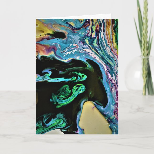 Abstrakte Farbstudie 166, Karte (Vorderseite)