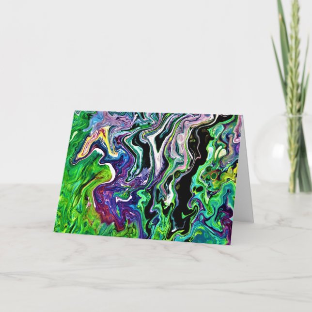 Abstrakte Farbstudie 173, Karte (Vorderseite)