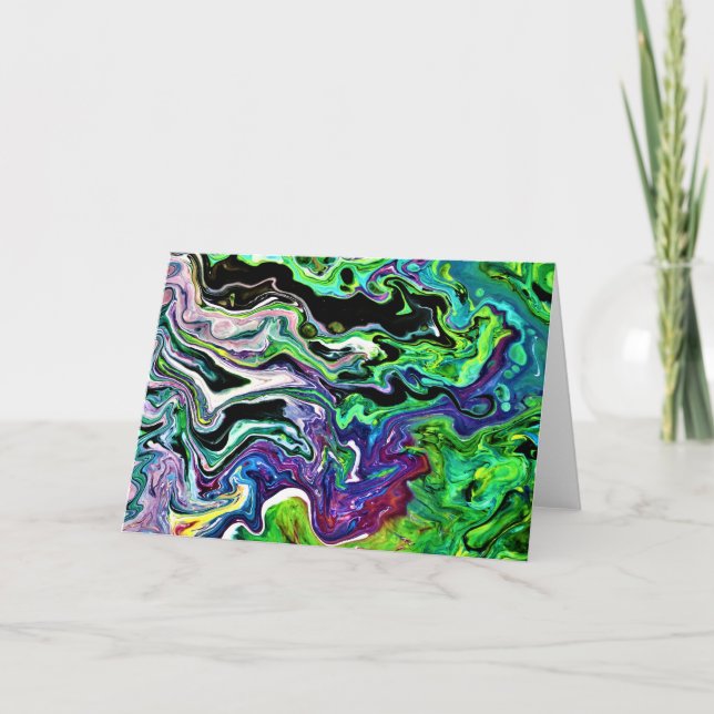 Abstrakte Farbstudie 174, Karte (Vorderseite)