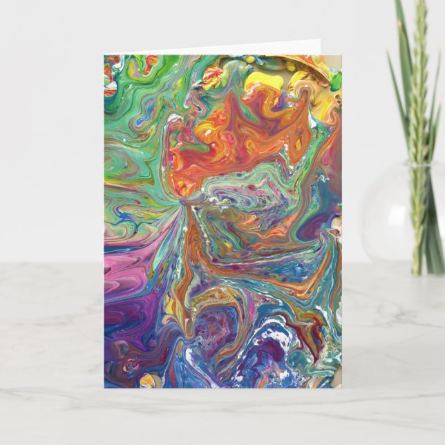 Abstrakte Farbstudie 1, Karte (Vorderseite)