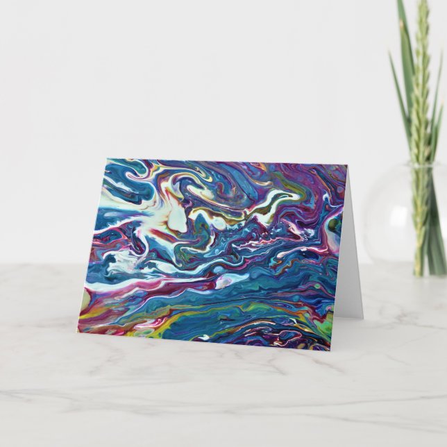 Abstrakte Farbstudie 206, Karte (Vorderseite)