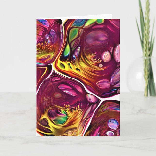 Abstrakte Farbstudie 219, Karte (Vorderseite)