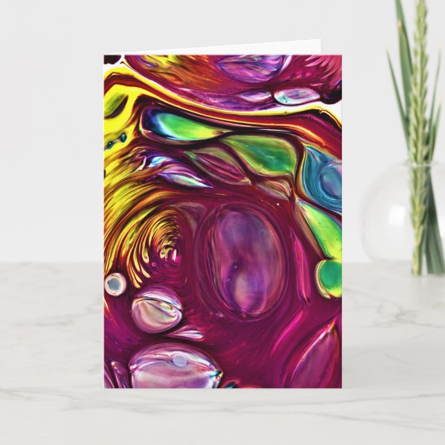 Abstrakte Farbstudie 220, Karte (Vorderseite)