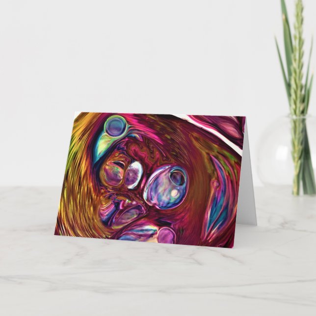 Abstrakte Farbstudie 221, Karte (Vorderseite)