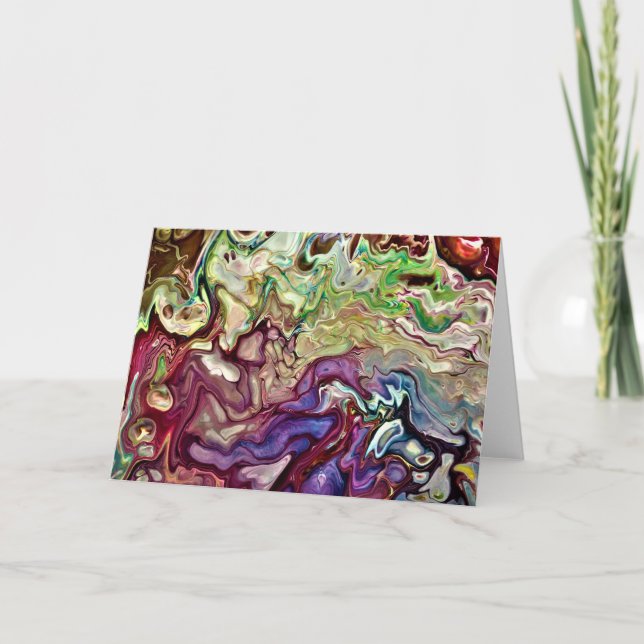 Abstrakte Farbstudie 233, Karte (Vorderseite)