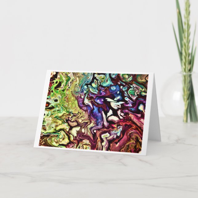 Abstrakte Farbstudie 235, Karte (Vorderseite)